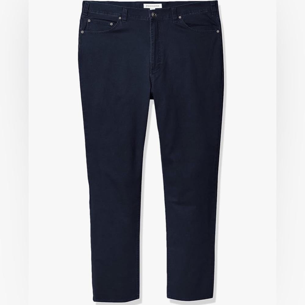 Amazon Essentials Men's Straight Fit Navy Jeans